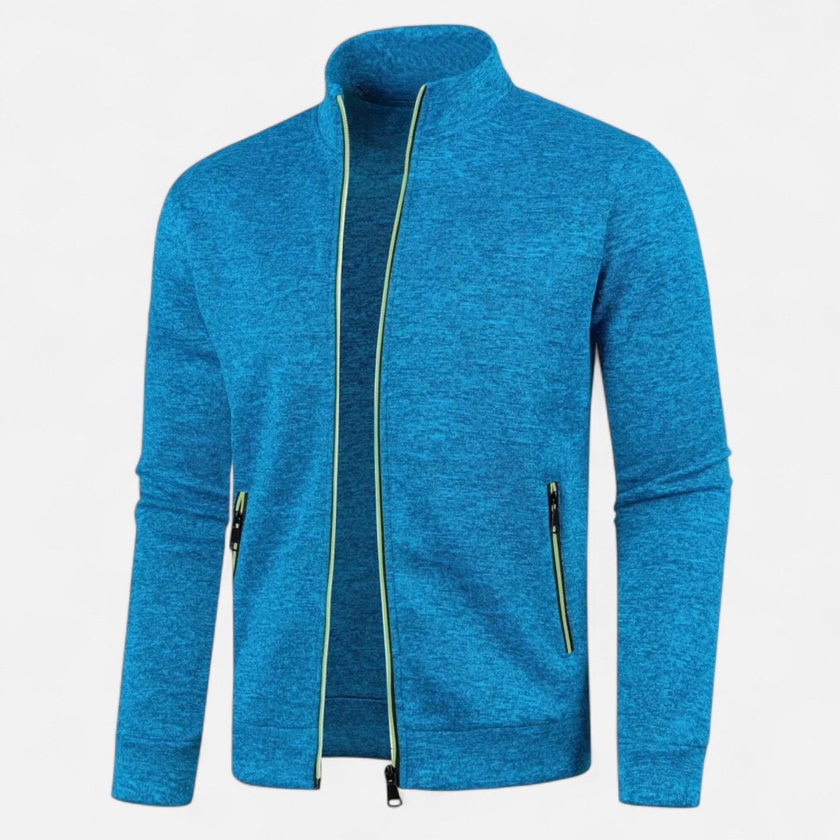 Full-Zip Knitted Cardigan for Outdoor Layering-Field & Wild