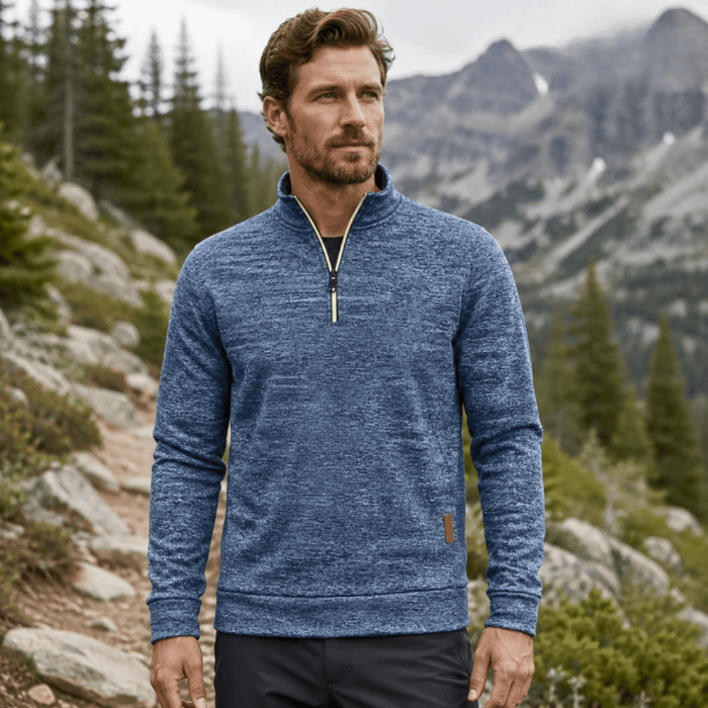Insulated Half-Zip Hiking Fleece for Cold Weather-Field & Wild