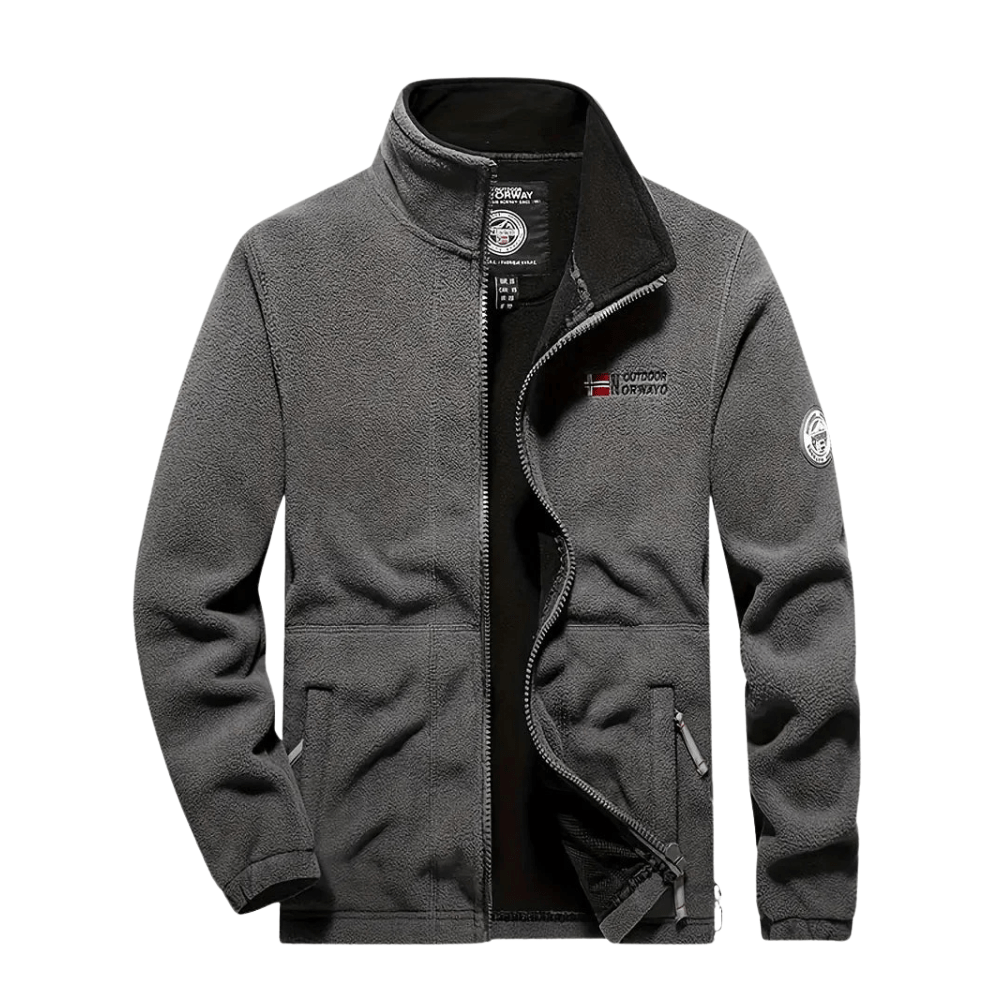 Thermal Breathable Fleece Jacket with Full Zip Design-Field & Wild