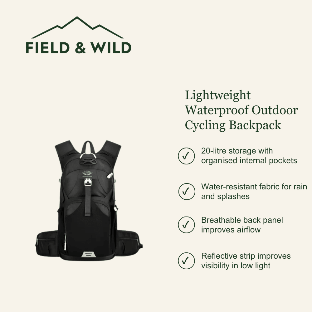 Lightweight Waterproof Outdoor Cycling Backpack - Field & Wild-Field & Wild