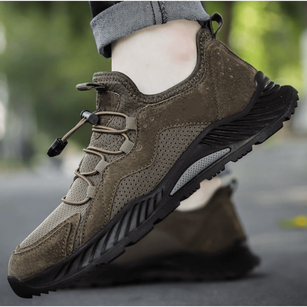 Durable Walking Shoes with Slip-Resistant Rubber Sole-Field & Wild