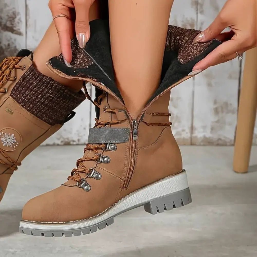 Women’s Insulated Winter Boots with Water-Resistant Grip Sole-Field & Wild