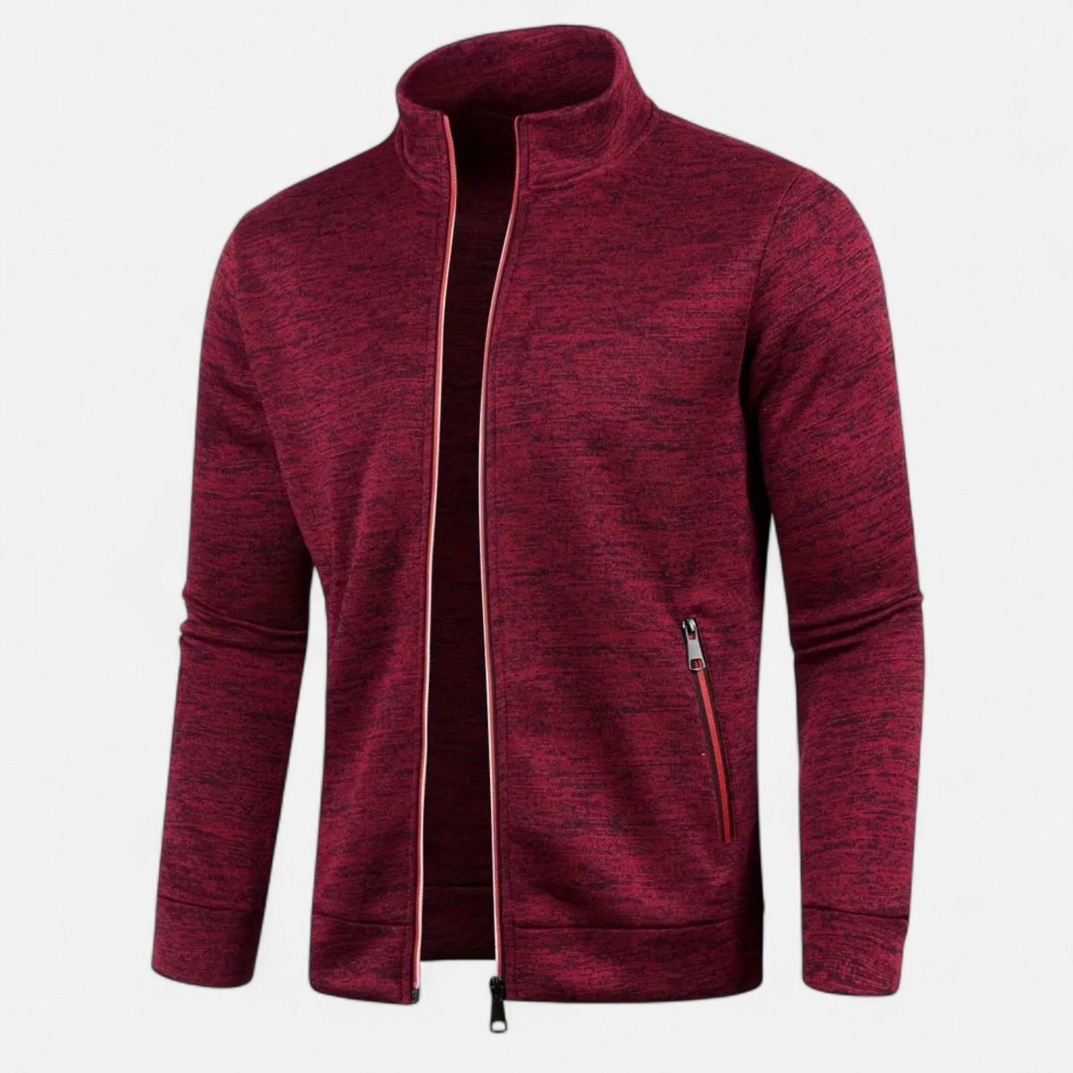 Full-Zip Knitted Cardigan for Outdoor Layering-Field & Wild
