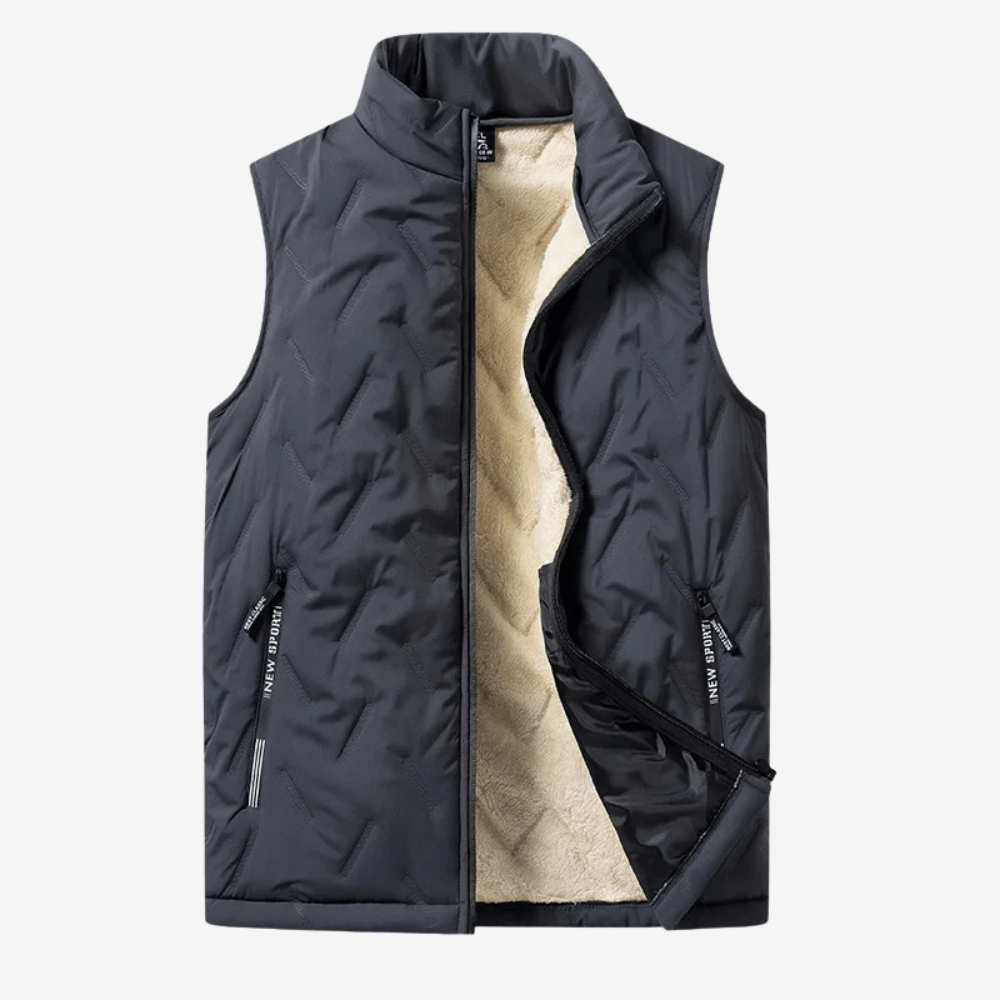 Men’s Lightweight Insulated Zip Gilet for Outdoor Layering-Field & Wild