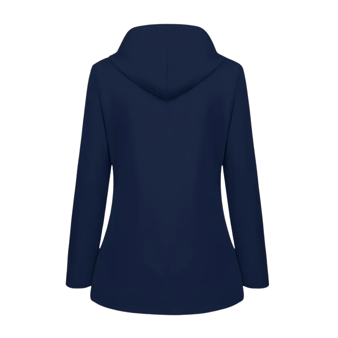 Women’s Hooded Rain Jacket with Windproof Storm Flap-Field & Wild