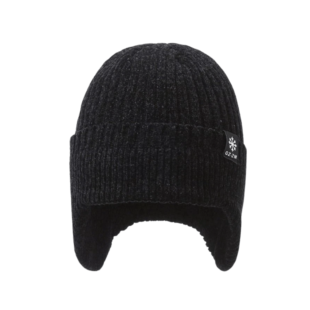 Men’s Fleece-Lined Knitted Winter Hat with Ear Coverage-Field & Wild