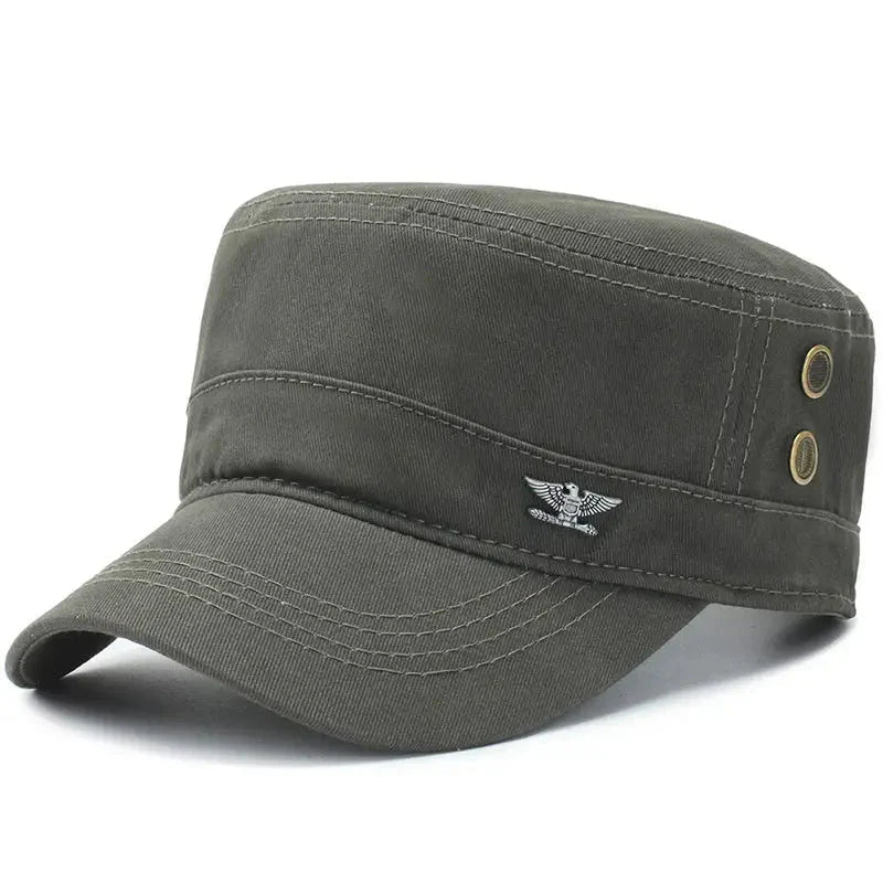 Adjustable Cotton Hiking Cap with Curved Sun Peak-Field & Wild