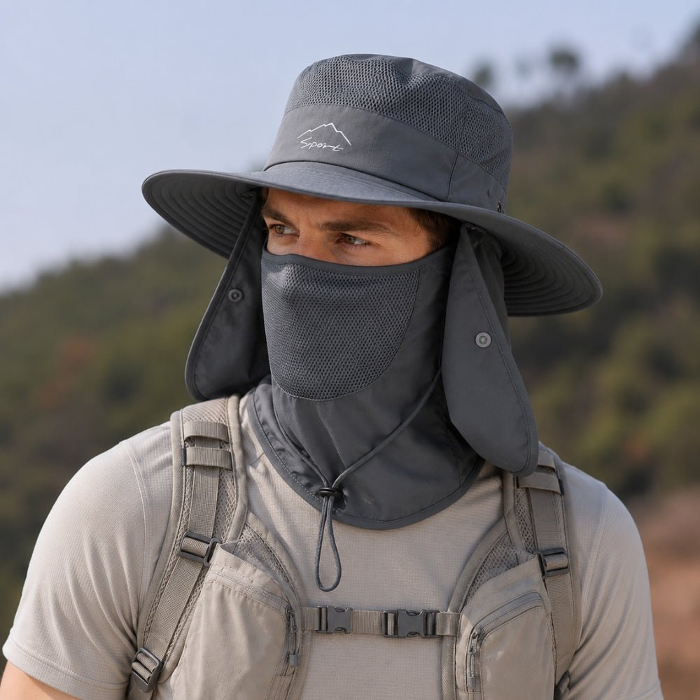 Lightweight Breathable Hiking Hat with Neck Cover | Active Peaks-Field & Wild