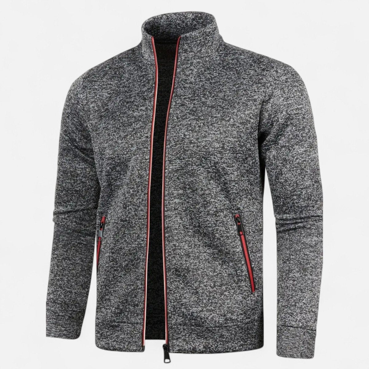 Full-Zip Knitted Cardigan for Outdoor Layering-Field & Wild