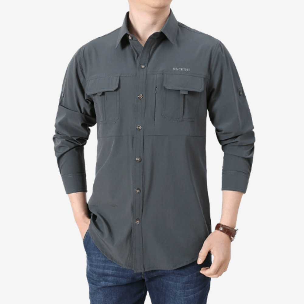 Lightweight Long Sleeve Hiking Shirt with UV Protection-Field & Wild