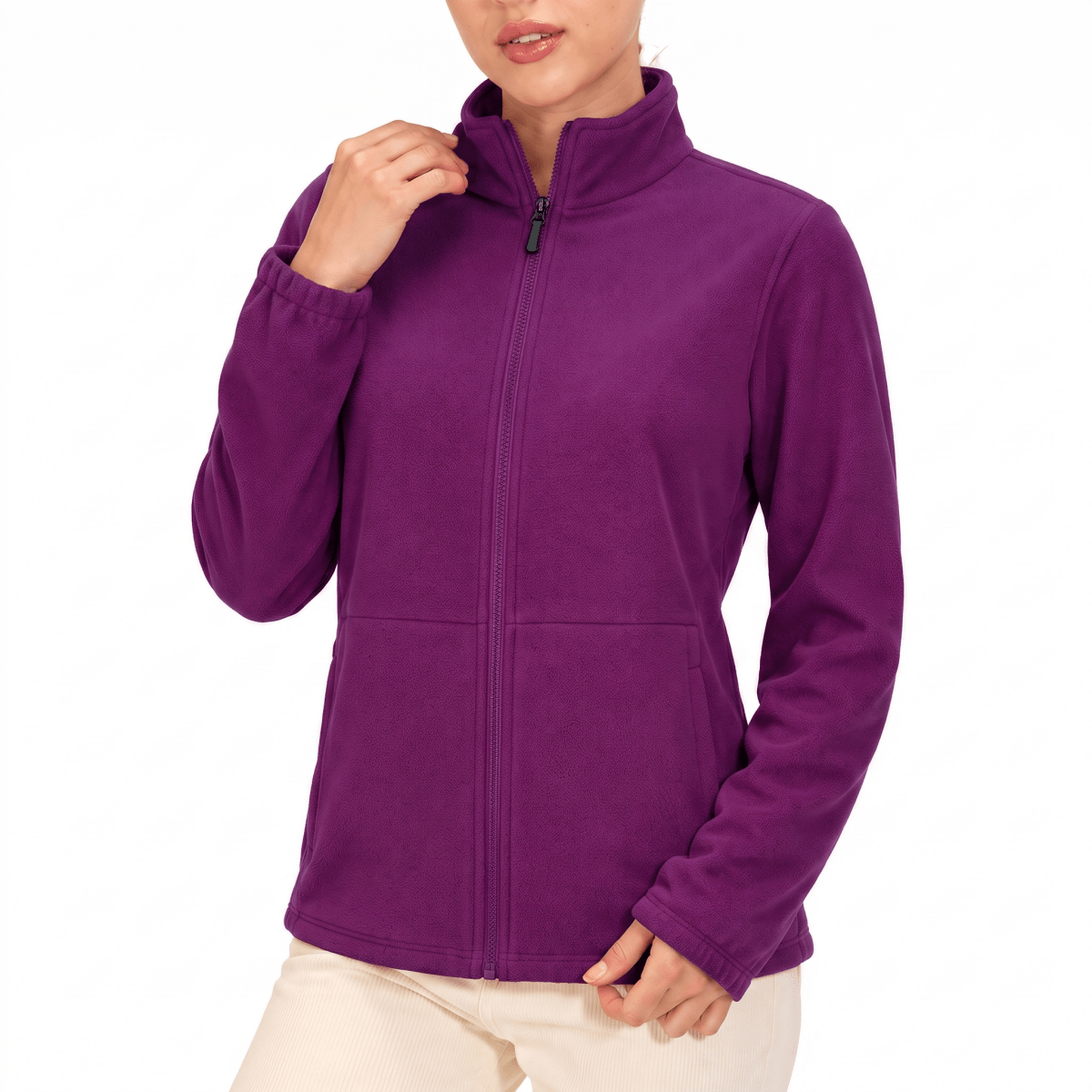 Women’s Windproof Softshell Jacket with Thermal Fleece Lining-Field & Wild