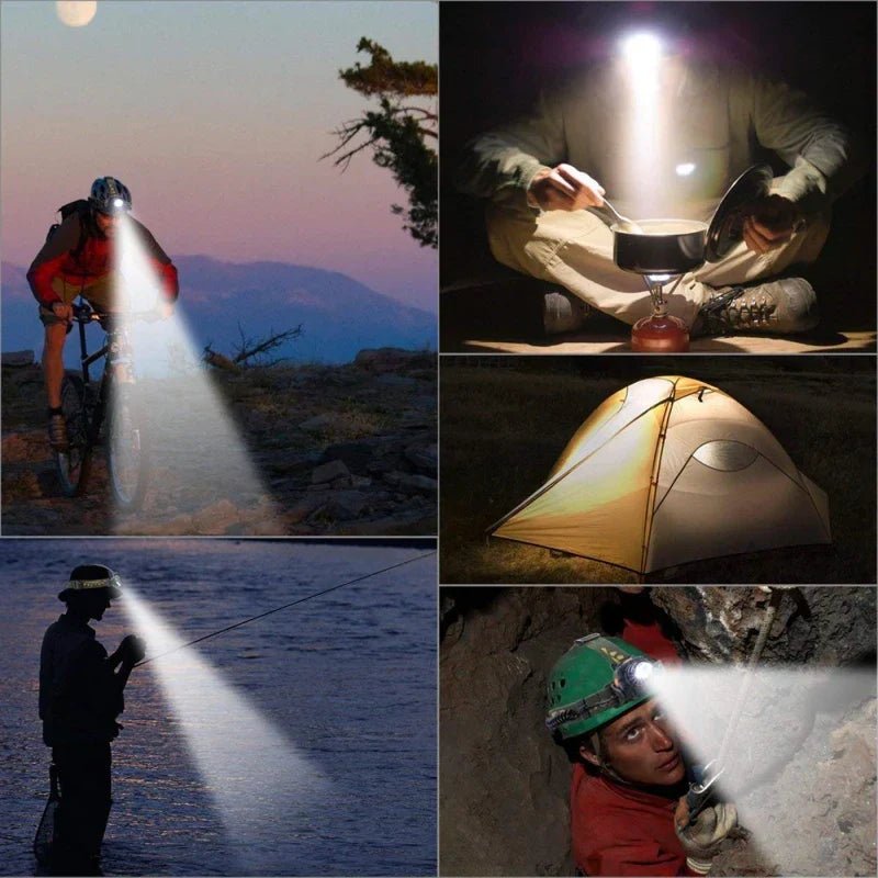 Rechargeable LED Head Torch with Zoom Function - Field & Wild-Field & Wild
