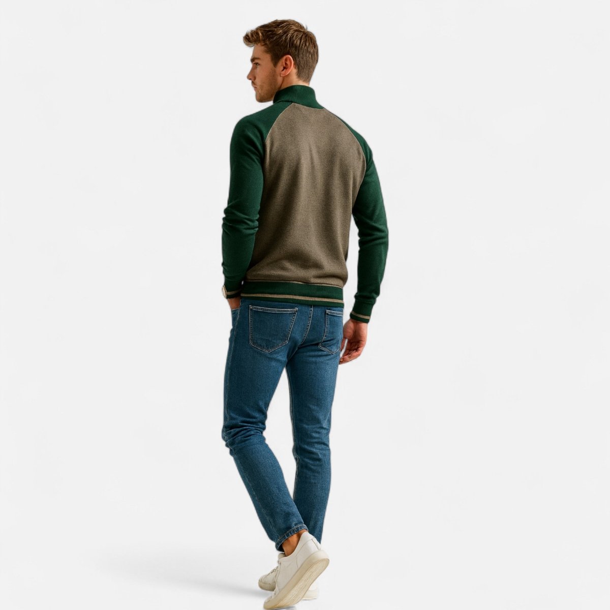 Men’s Cotton Zip Sweater for Outdoor Layering-Field & Wild