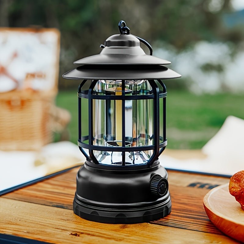 Rechargeable LED Camping Lantern with USB Charging & Adjustable Brightness-Field & Wild