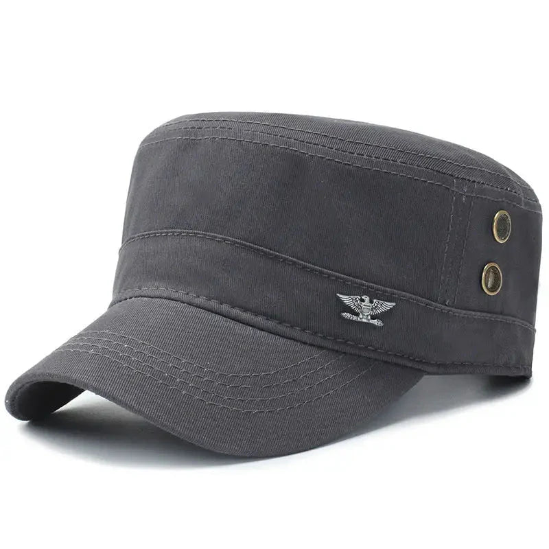 Adjustable Cotton Hiking Cap with Curved Sun Peak-Field & Wild