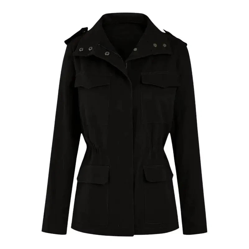 Women’s Windproof Walking Jacket with Adjustable Waist-Field & Wild