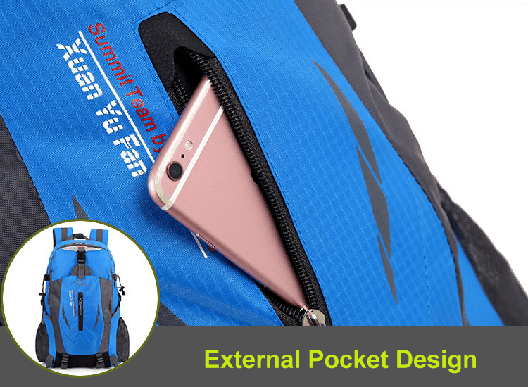 Waterproof 40L Hiking Backpack with Lightweight Rucksack Design-Field & Wild