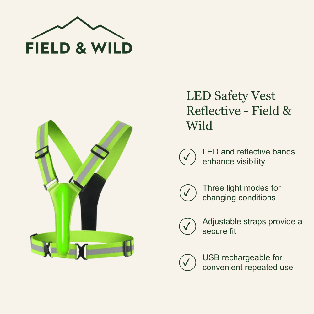 LED Safety Vest Reflective - Field & Wild-Field & Wild