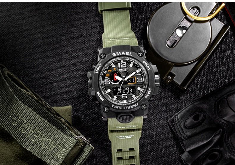Outdoor Multi-Function Watch with Compass & Adjustable Strap-Field & Wild