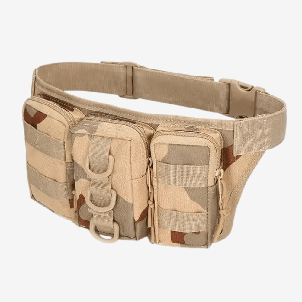 Tactical 5L Waist Pack with Zipped Compartments - Field & Wild-Field & Wild