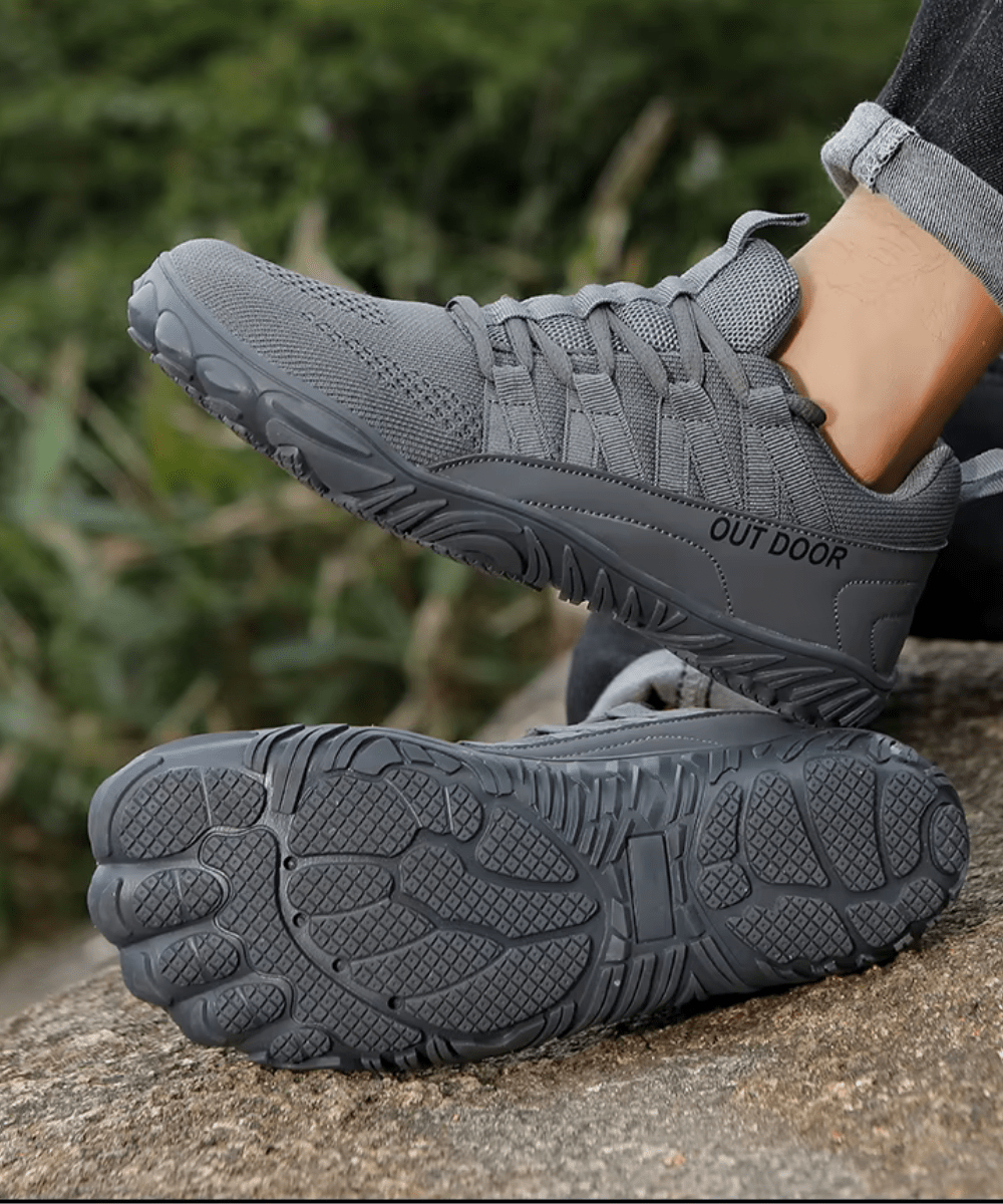 Wide-Fit Walking Shoes with Cushioned Non-Slip Sole-Field & Wild