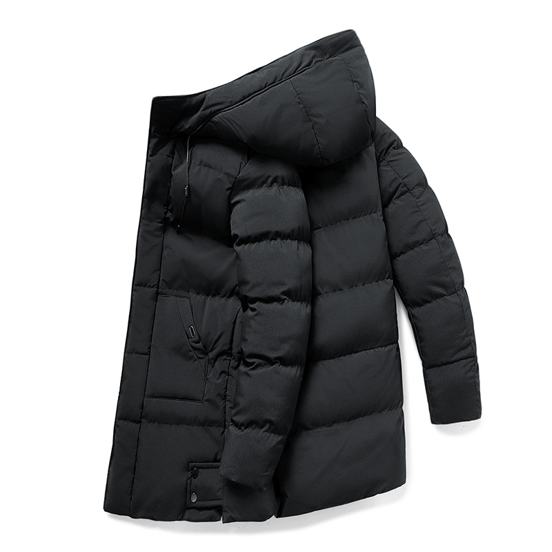 Men’s Hooded Puffer Jacket with Insulated Winter Padding-Field & Wild