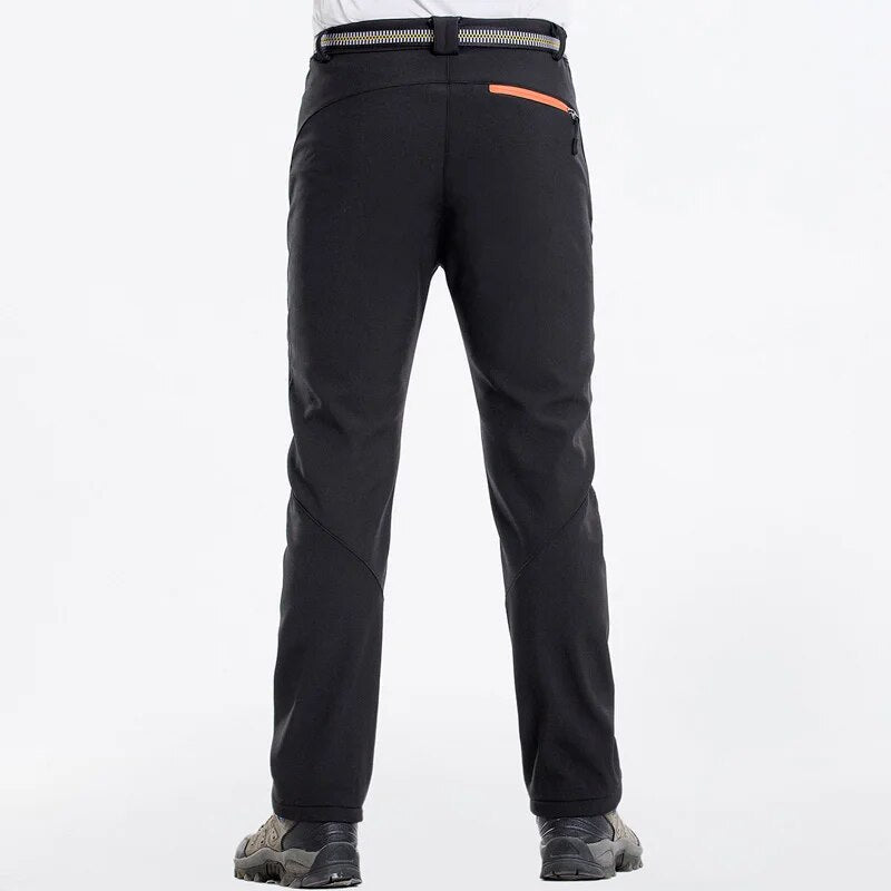 Men’s Waterproof Insulated Hiking Trousers with Fleece Lining-Field & Wild