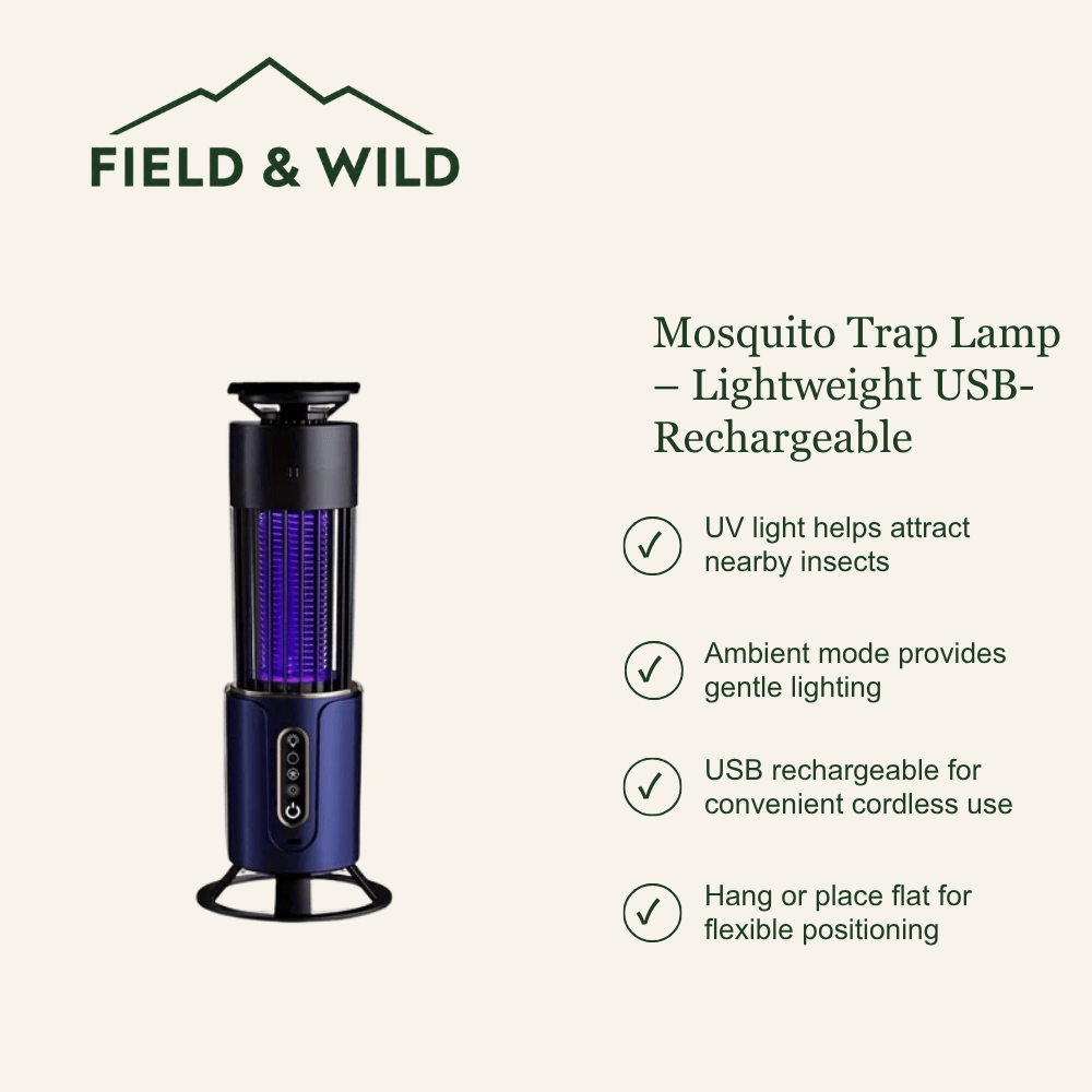 Mosquito Trap Lamp – Lightweight USB-Rechargeable with Dual Light Modes-Field & Wild