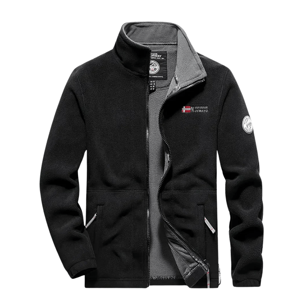 Thermal Breathable Fleece Jacket with Full Zip Design-Field & Wild