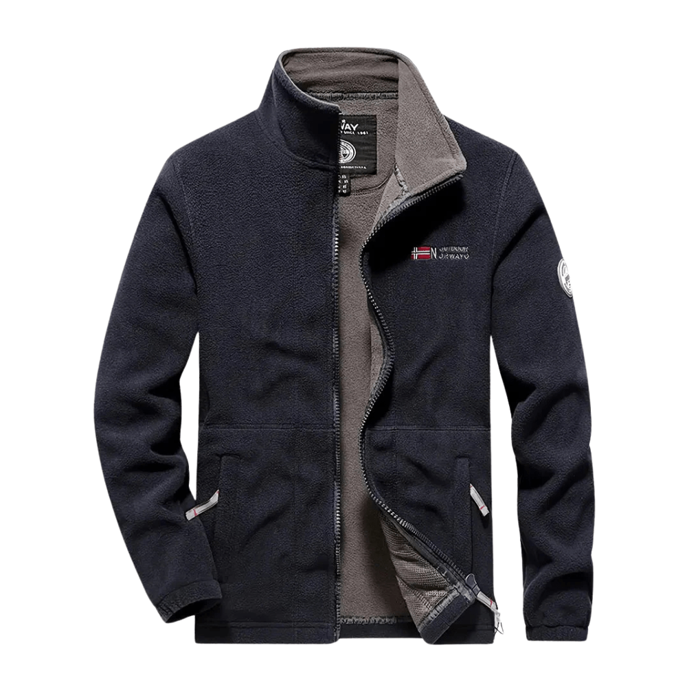 Thermal Breathable Fleece Jacket with Full Zip Design-Field & Wild