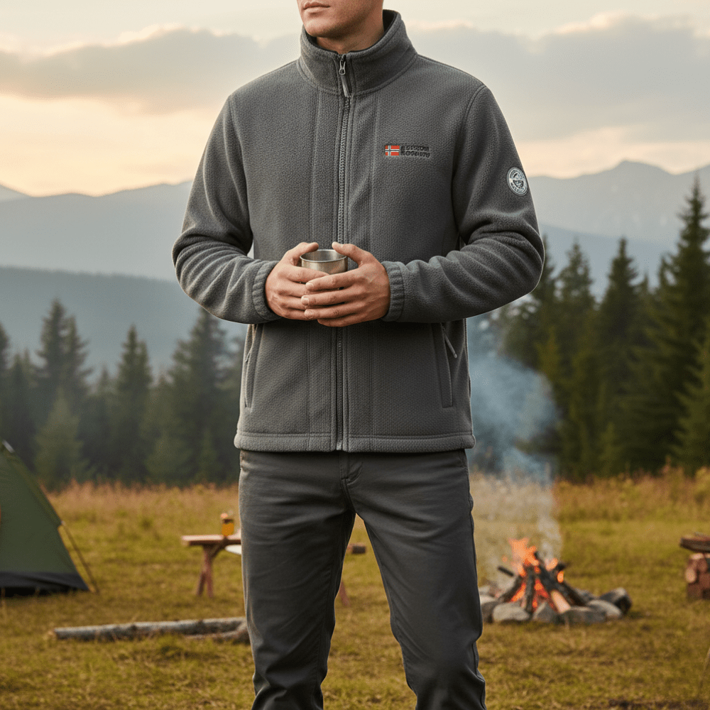Thermal Breathable Fleece Jacket with Full Zip Design-Field & Wild
