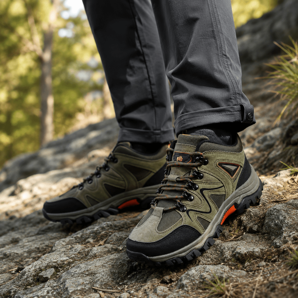 Men’s Water-Resistant Hiking Shoes with Supportive Grip Sole-Field & Wild