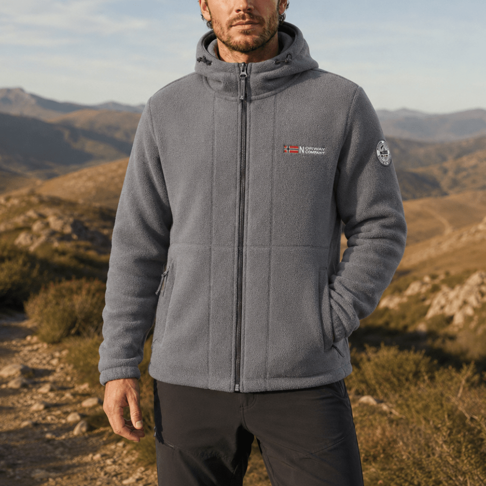 Men’s Fleece-Lined Outdoor Jacket with Windproof Protection-Field & Wild