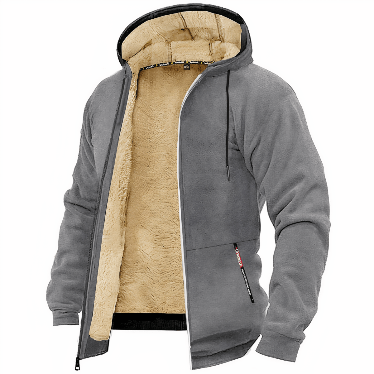Men’s Hooded Outdoor Jacket with Fleece Lining-Field & Wild