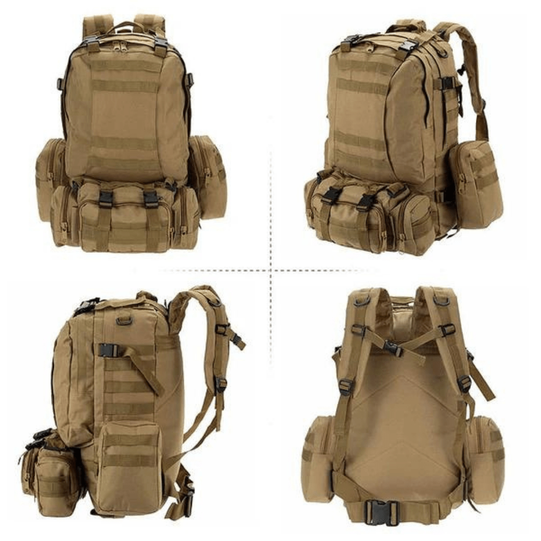 Water-Resistant and Rugged 50L Tactical Backpack-Field & Wild