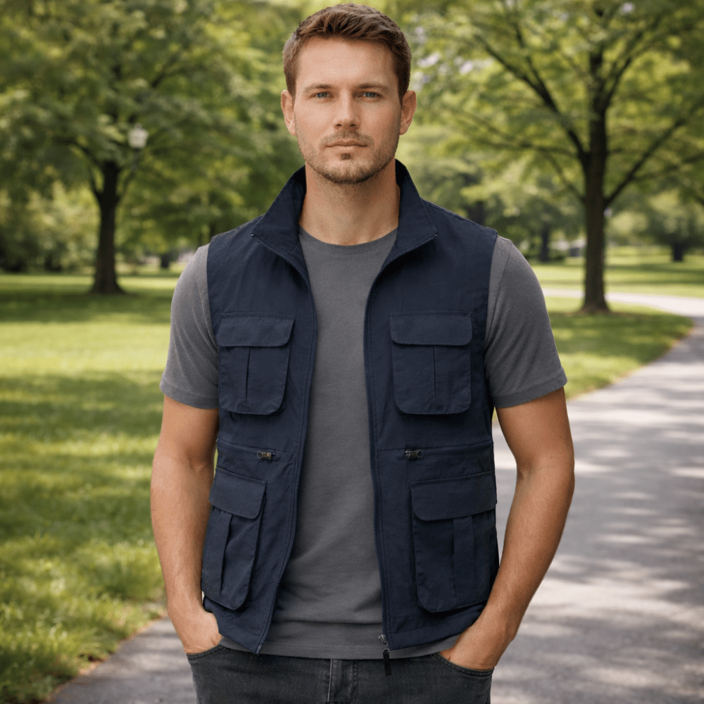 Lightweight Travel Vest with Multi-Pocket Quick-Dry Design-Field & Wild
