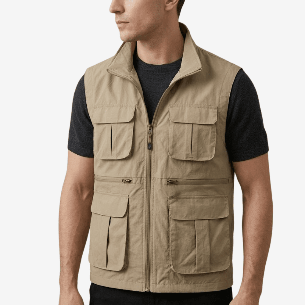 Lightweight Travel Vest with Multi-Pocket Quick-Dry Design-Field & Wild