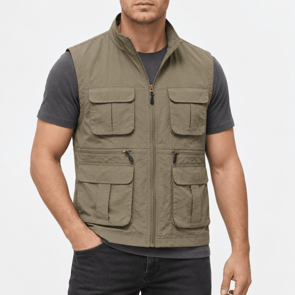 Lightweight Travel Vest with Multi-Pocket Quick-Dry Design-Field & Wild