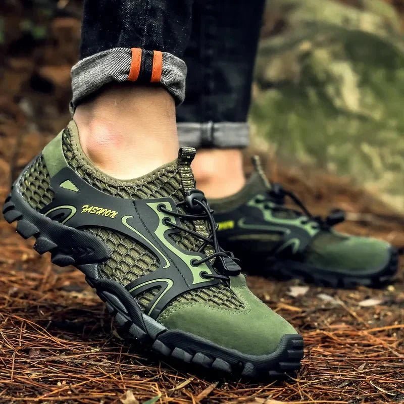 Men’s Grippy Hiking Shoes with Durable Mid-Height Support-Field & Wild