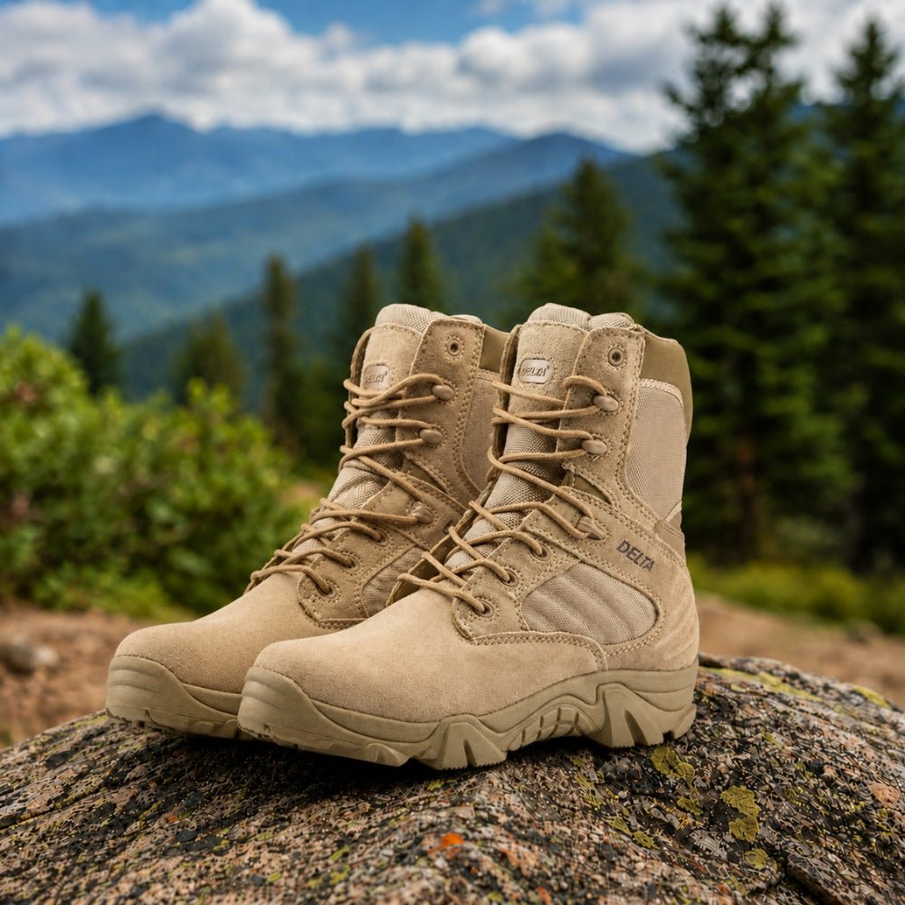 Men’s Waterproof Hiking Shoes with Anti-Slip Grip Sole-Field & Wild