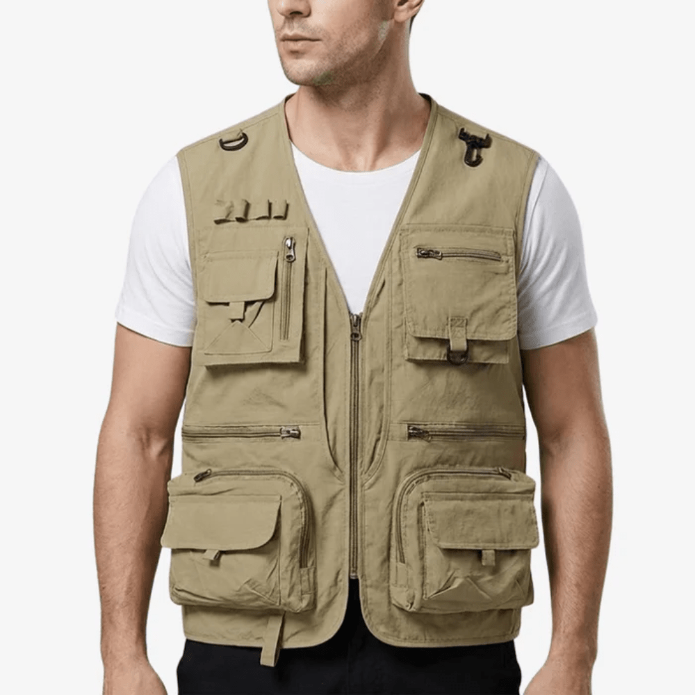 Lightweight Mesh Utility Vest with 14 Multi-Pocket Storage-Field & Wild
