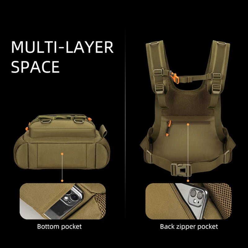 Fishing Chest Bag Durable Tactical Tackle Pack | Active Peaks-Field & Wild