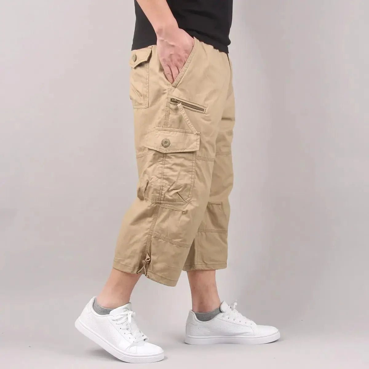Lightweight Cargo Shorts with Loose Fit & Utility Pockets-Field & Wild