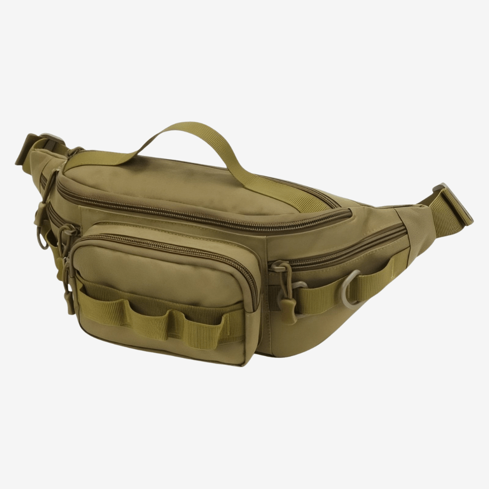 Compact Water-Resistant Hiking Waist Pack with Zipped Pockets-Field & Wild