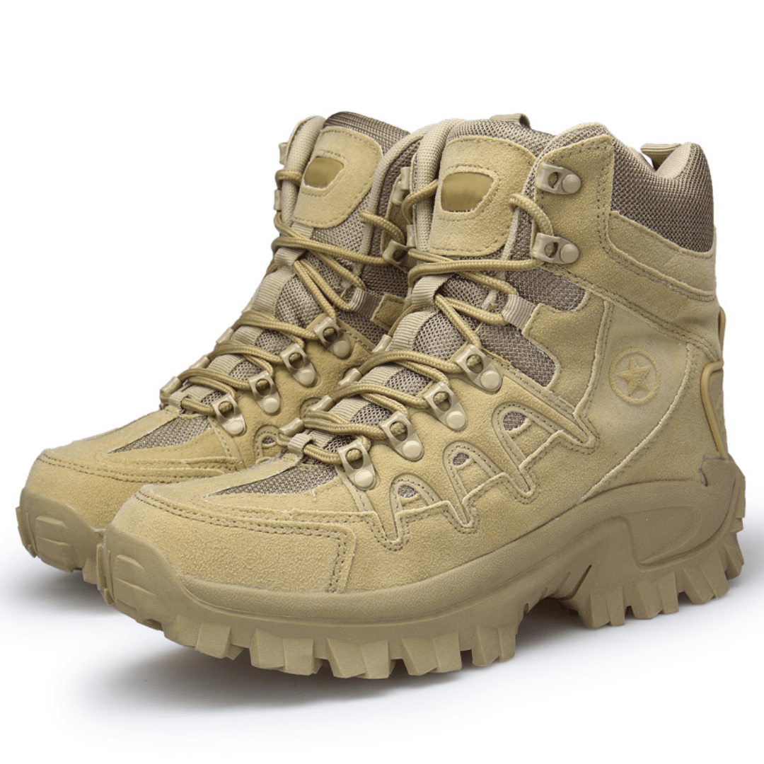 Waterproof Lightweight Hiking Boots with Lace-Up Zip Fastening-Field & Wild