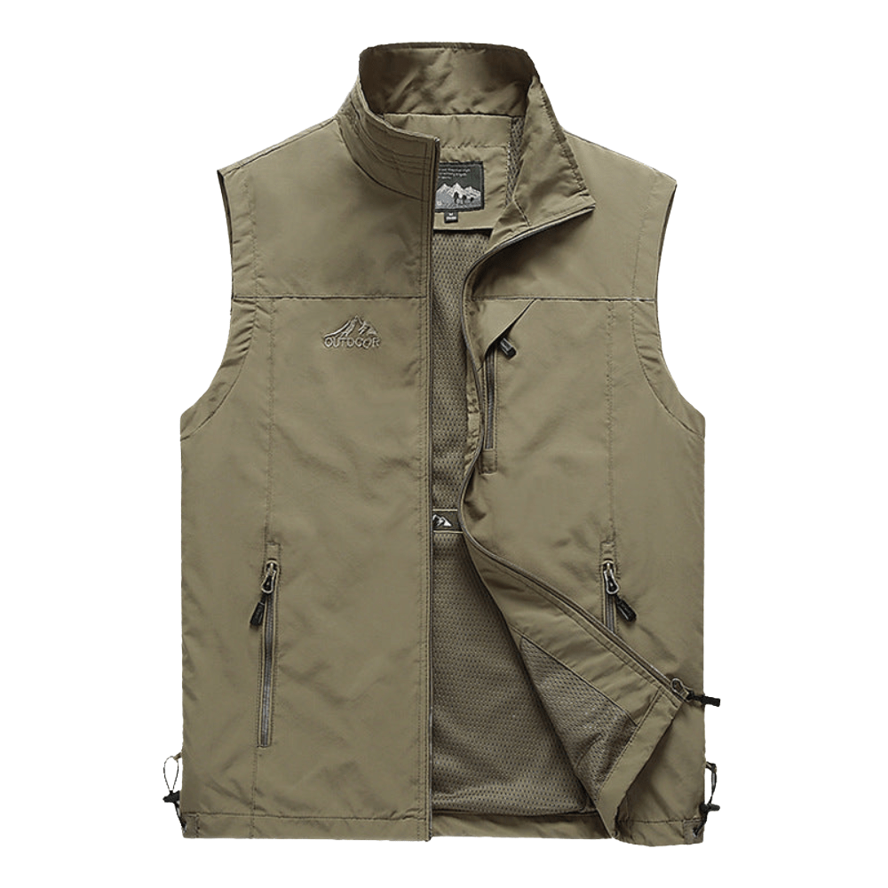 Lightweight Breathable Hiking Vest with Multi-Pocket Design-Field & Wild