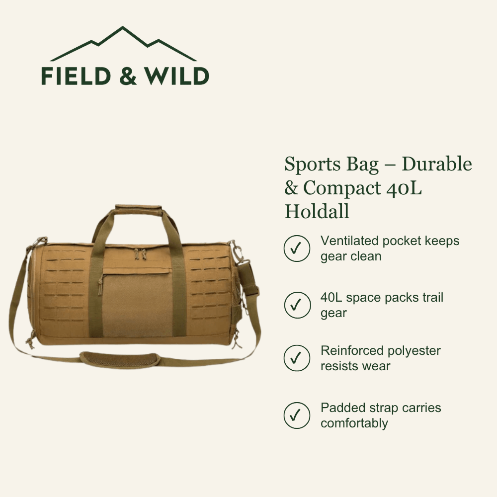 40L Sports Holdall with Ventilated Shoe Compartment - Field & Wild-Field & Wild
