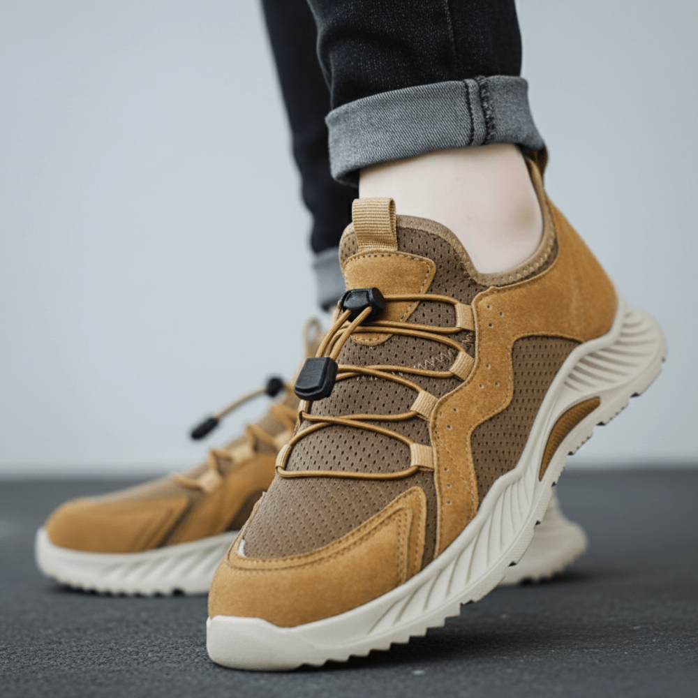 Durable Walking Shoes with Slip-Resistant Rubber Sole-Field & Wild