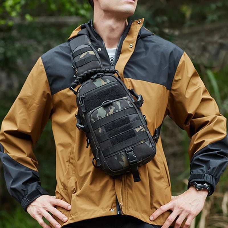 Tactical Chest Pack with MOLLE System – Lightweight & Versatile-Field & Wild