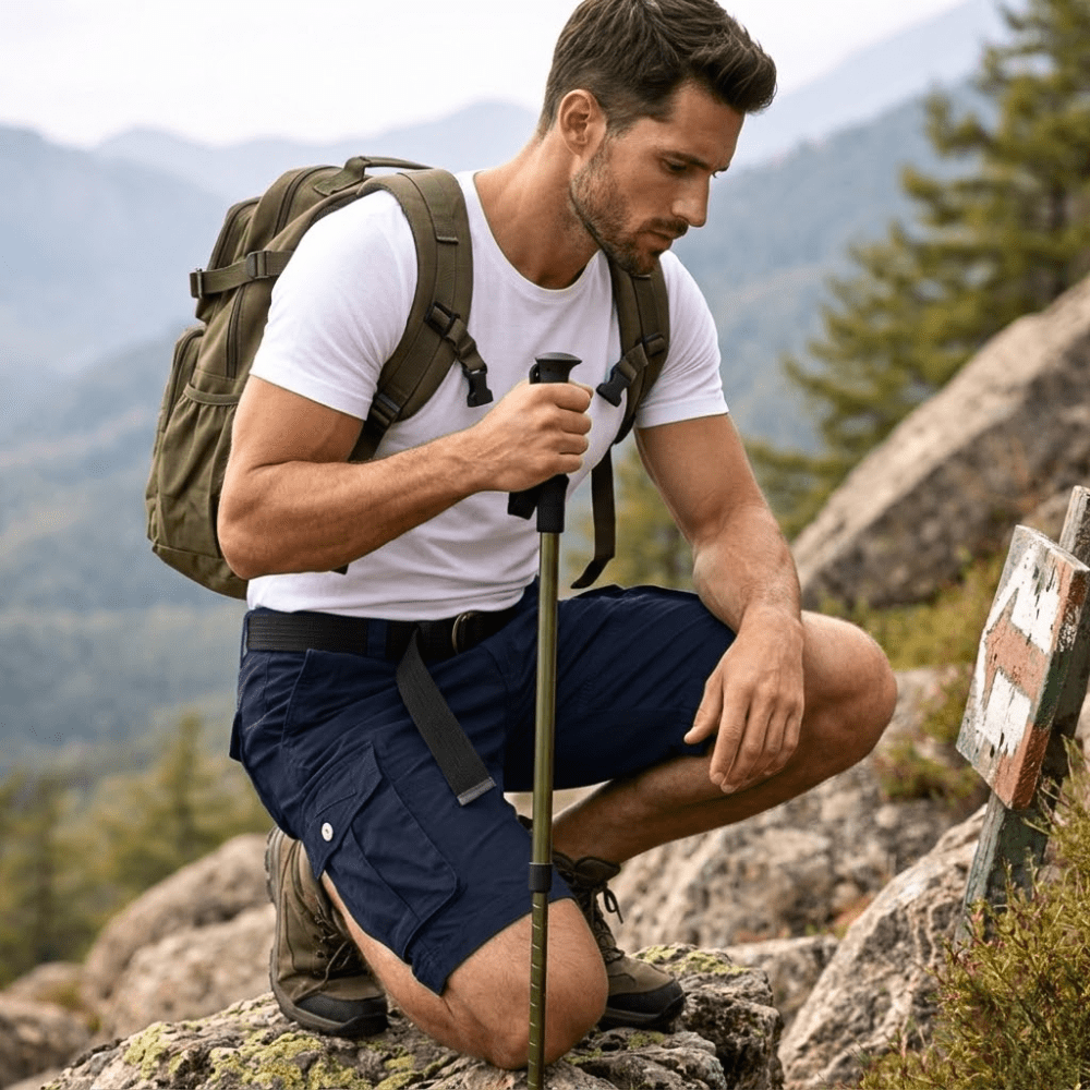 Men’s Lightweight Durable Hiking Shorts with Cargo Pockets-Field & Wild